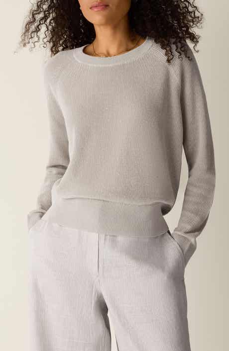 Crewneck Organic Linen & Organic Cotton Sweater