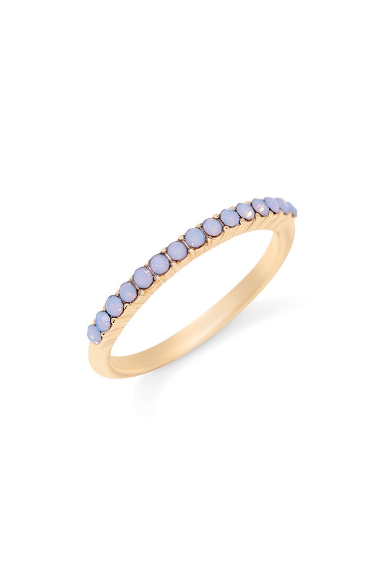 Kara 14k Gold Plate & Lab Created Opal Ring, Main, color, GOLD