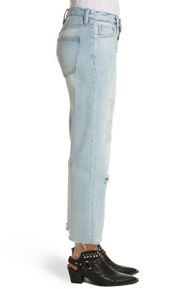 Rolling on the River Straight Leg Jeans, Alternate, color, LIGHT DENIM