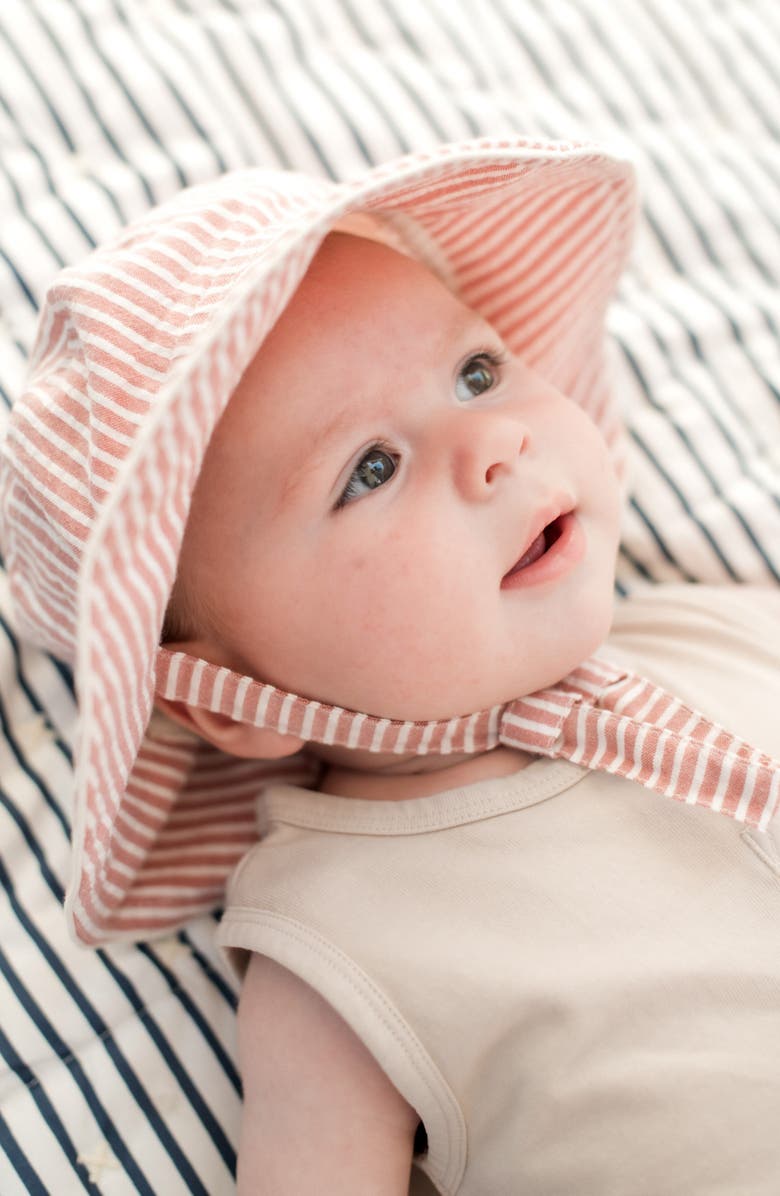 Pehr Seersucker Bucket Hat, Alternate, color, Anchor Red