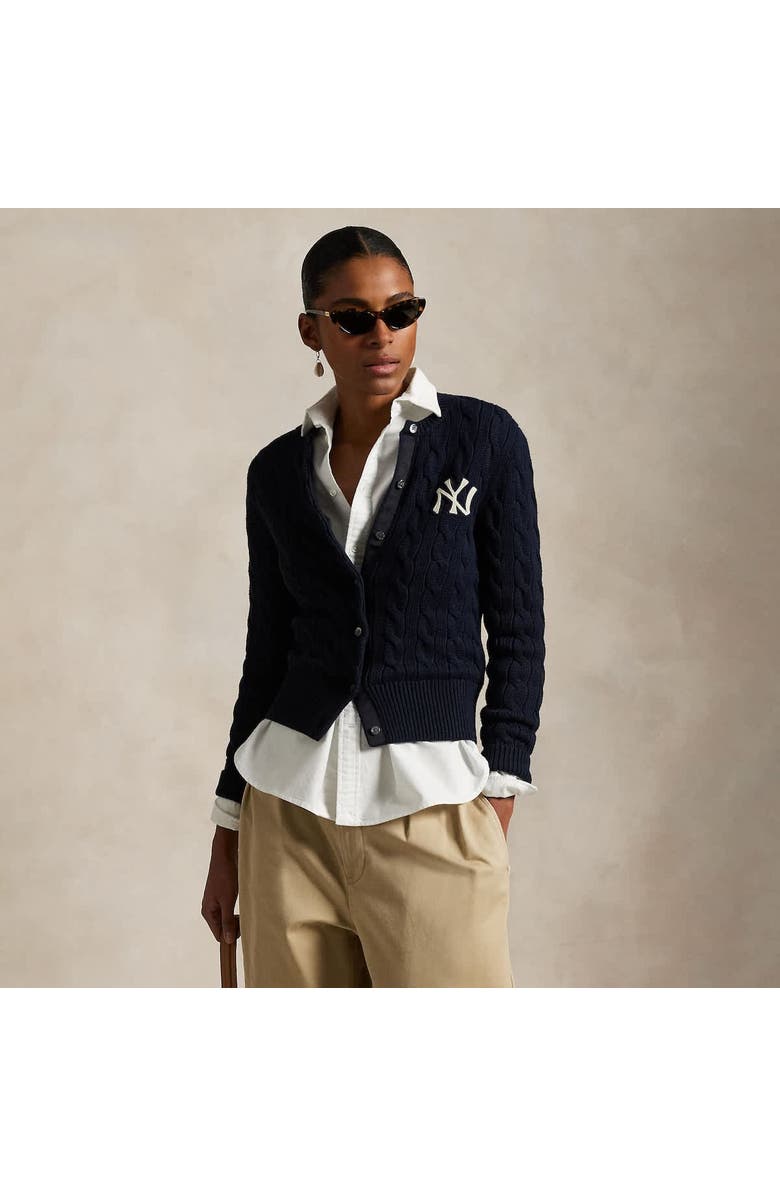 Polo Ralph Lauren Navy Yankees  Cardigan, Alternate, color, 