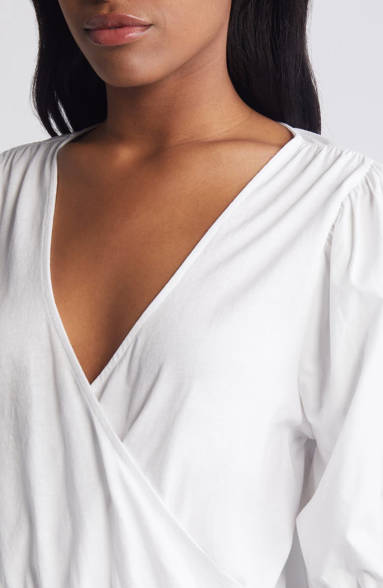 Nation LTD Charlene Puff Sleeve Organic Cotton Top, Alternate, color, 