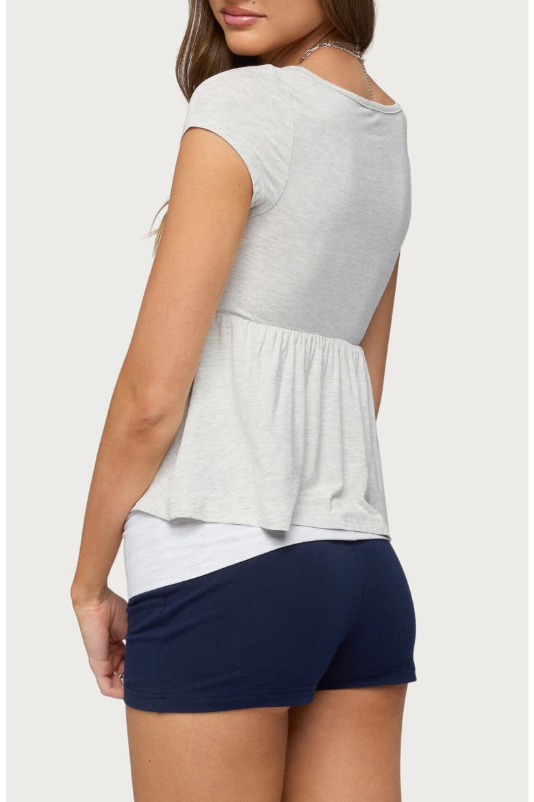 Kingsley Babydoll Top, Alternate, color, LIGHT-GRAY-MELANGE