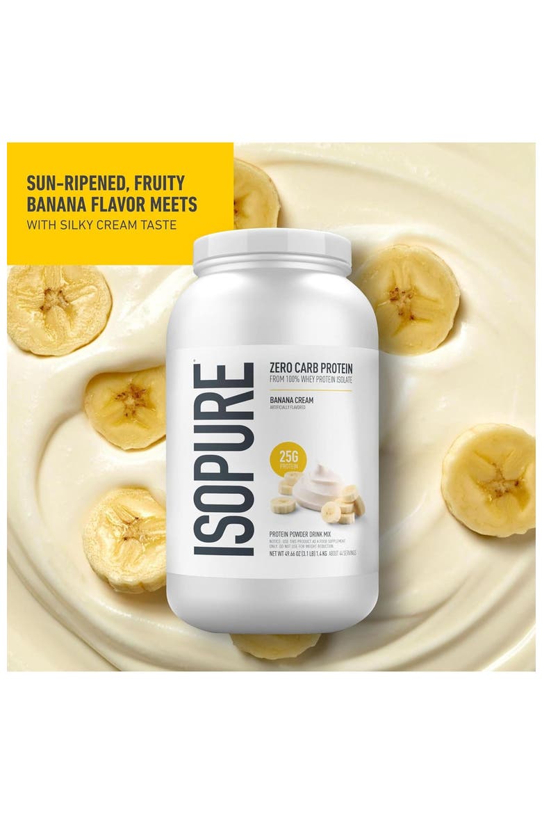 Zero Carb Protein Powder Banana Cream, Alternate, color, None