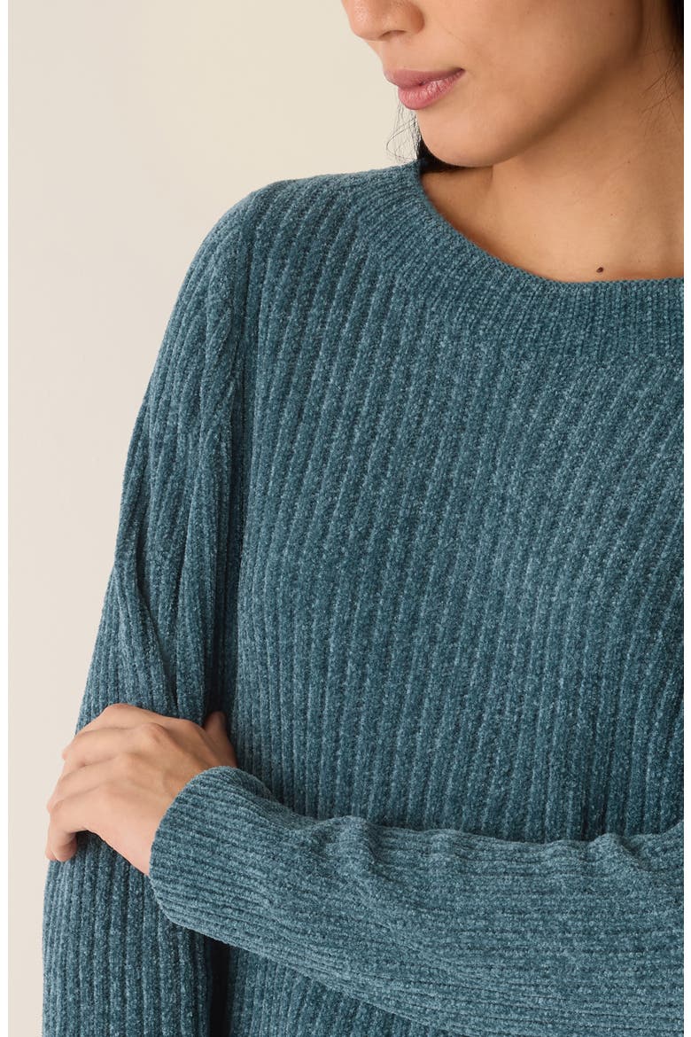 Chenille Rib Sweater, Alternate, color, SEA SPRAY