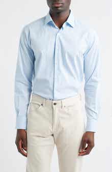 Langley Stripe Crown Lite Performance Twill Button-Up Shirt