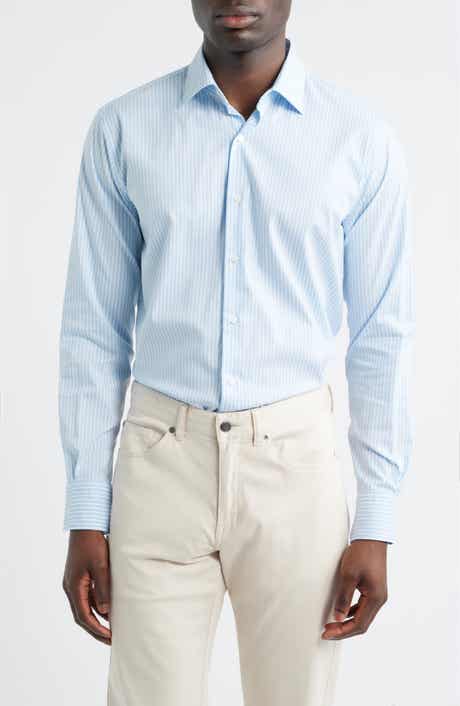 Langley Stripe Crown Lite Performance Twill Button-Up Shirt