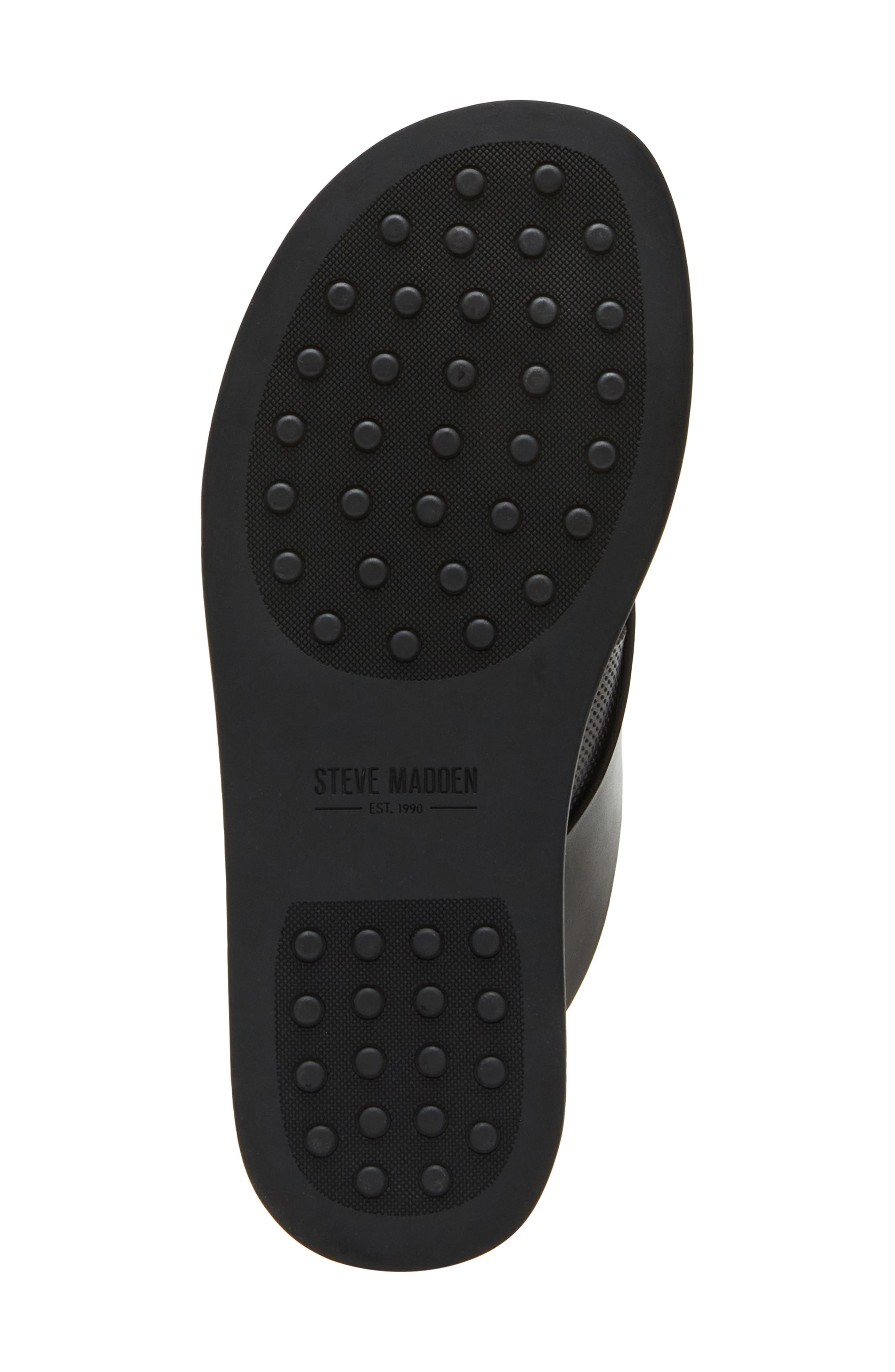 Steve Madden Cicero Flip Flop, Alternate, color, Black Leather