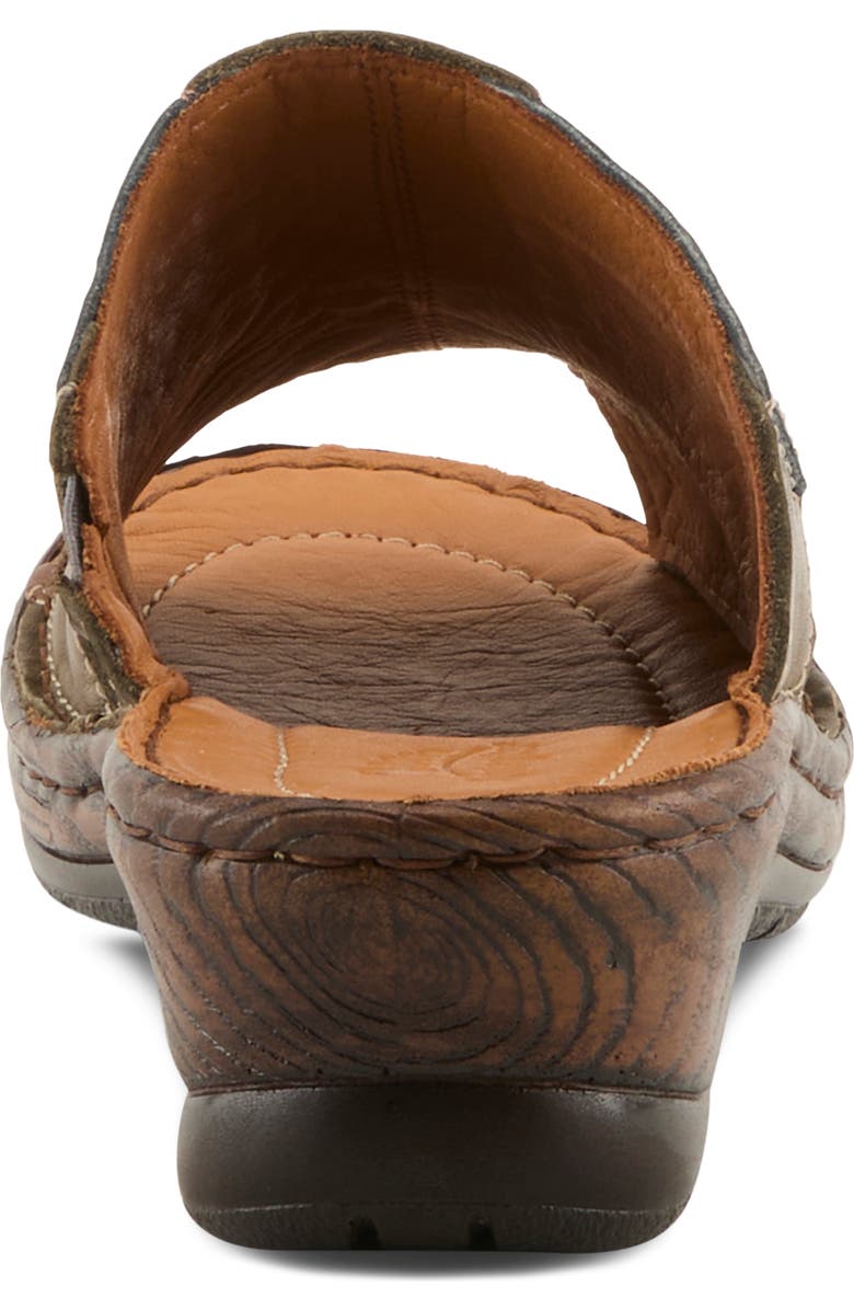 Spring Step Nivara Slide Sandal, Alternate, color, Olive Multi