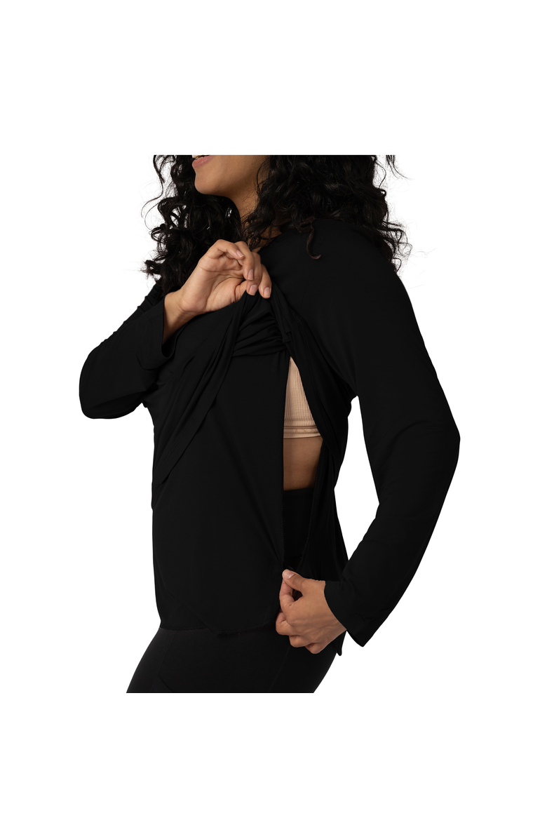 Kindred Bravely Maternity & Nursing Long Sleeve T-shirt, Alternate, color, Black