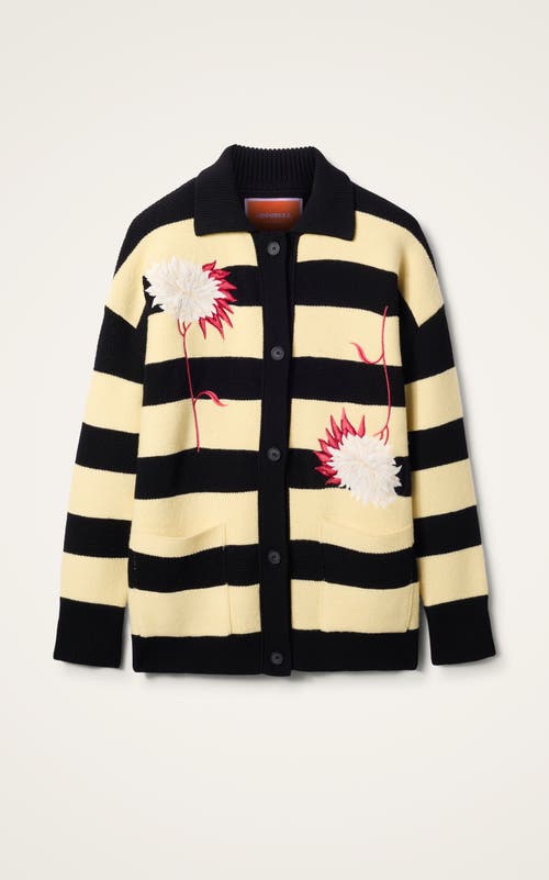 La Doublej Derby Cardigan In Brown