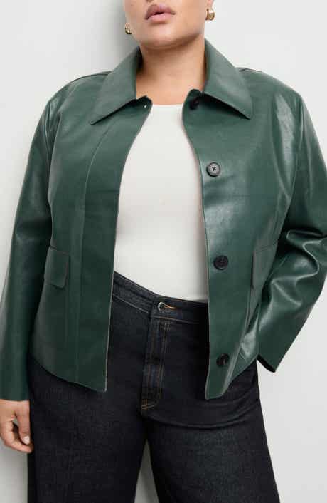 Sabina Faux Leather Jacket