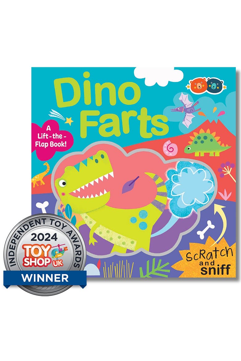Scratch & Sniff Book, Dino Farts, Age 3+, Alternate, color, Multicolored
