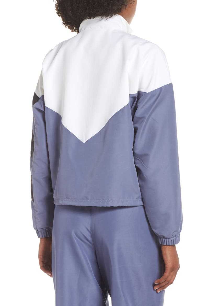 adidas Mesh Track Jacket, Alternate, color, RAW INDIGO/ WHITE/ BLACK
