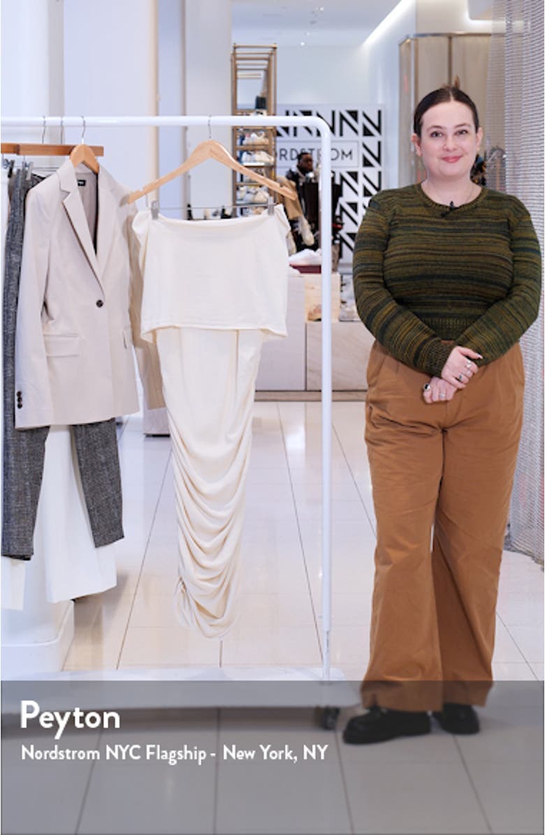 Off the Shoulder Ruched Dress, sales video thumbnail