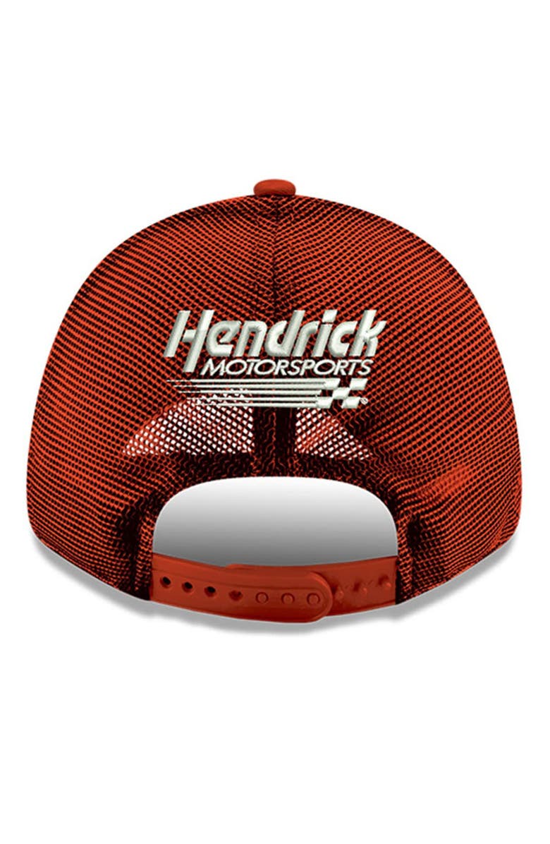 New Era Men's New Era Scarlet Ken Schrader Bud King of Beers 9FORTY Adjustable Trucker Hat, Alternate, color, Scarlet