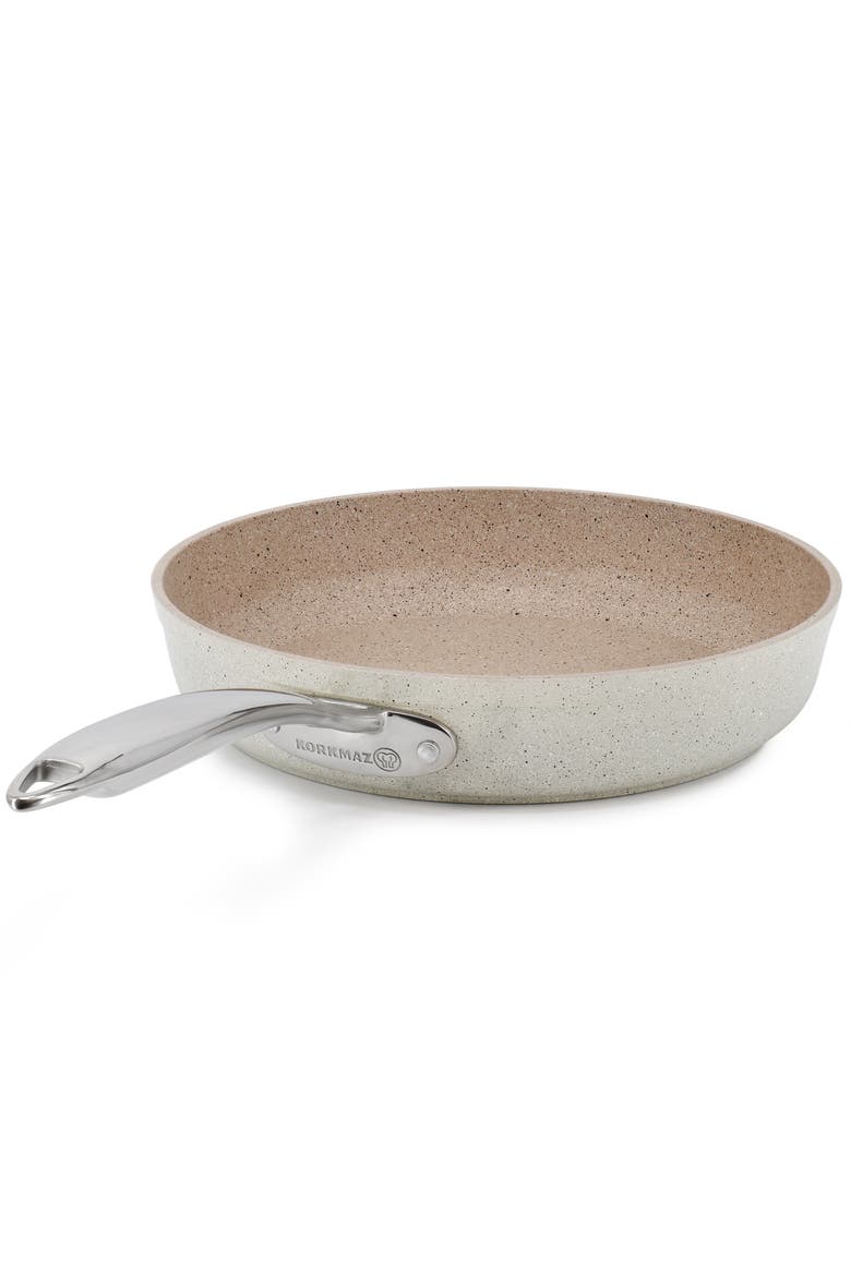 Granita Aluminum Nonstick 12 Inch Frying Pan, Alternate, color, Beige