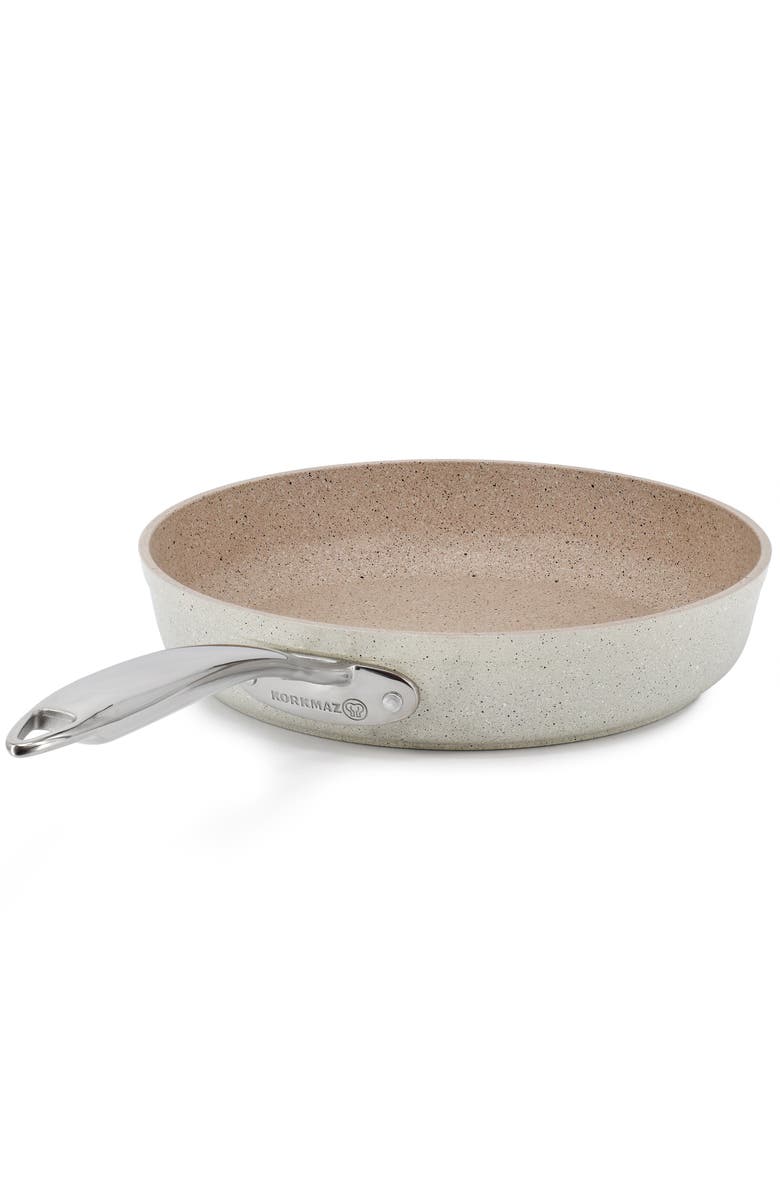 Korkmaz Granita Aluminum Nonstick 12 Inch Frying Pan, Alternate, color, Beige