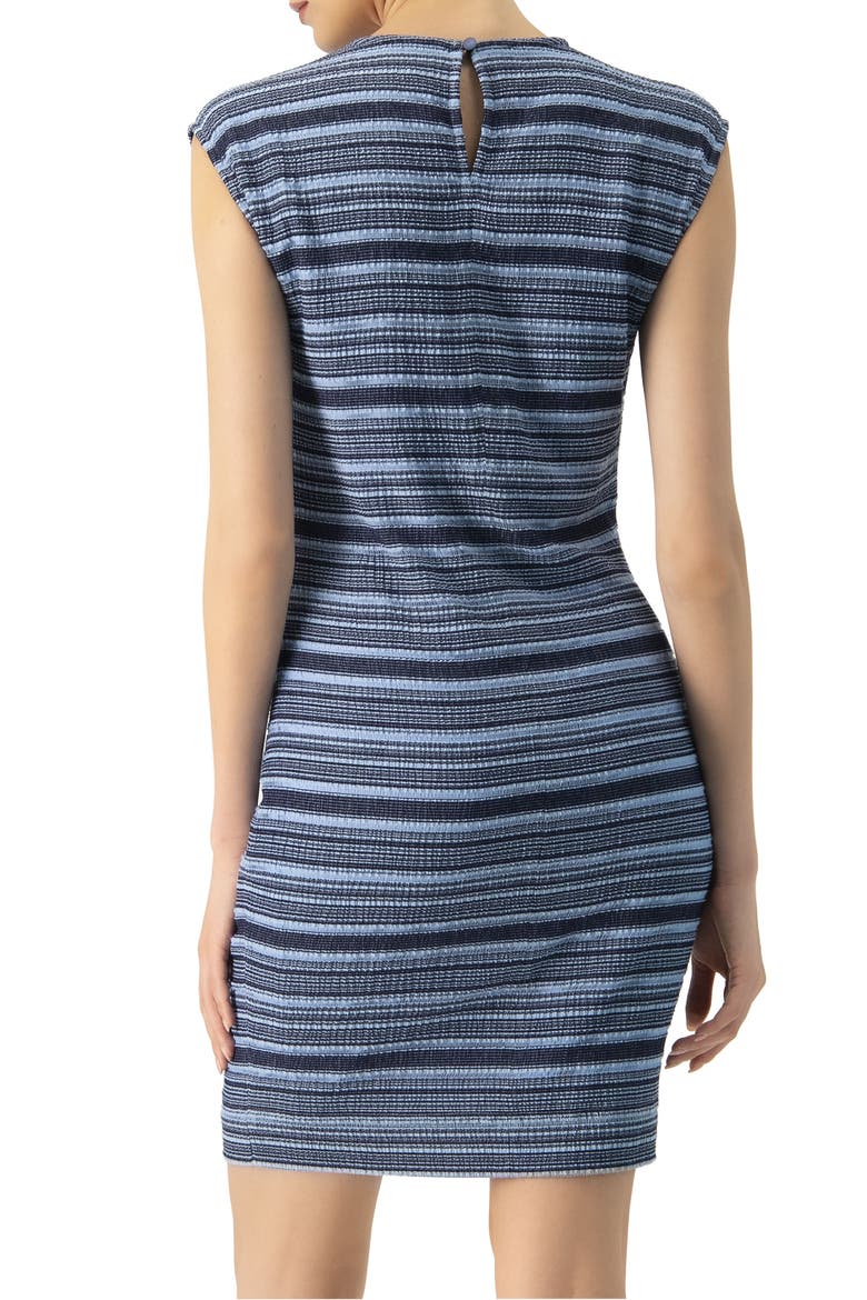 Short Sleeveless Knit Dress with Round Neck, Alternate, color, Blue