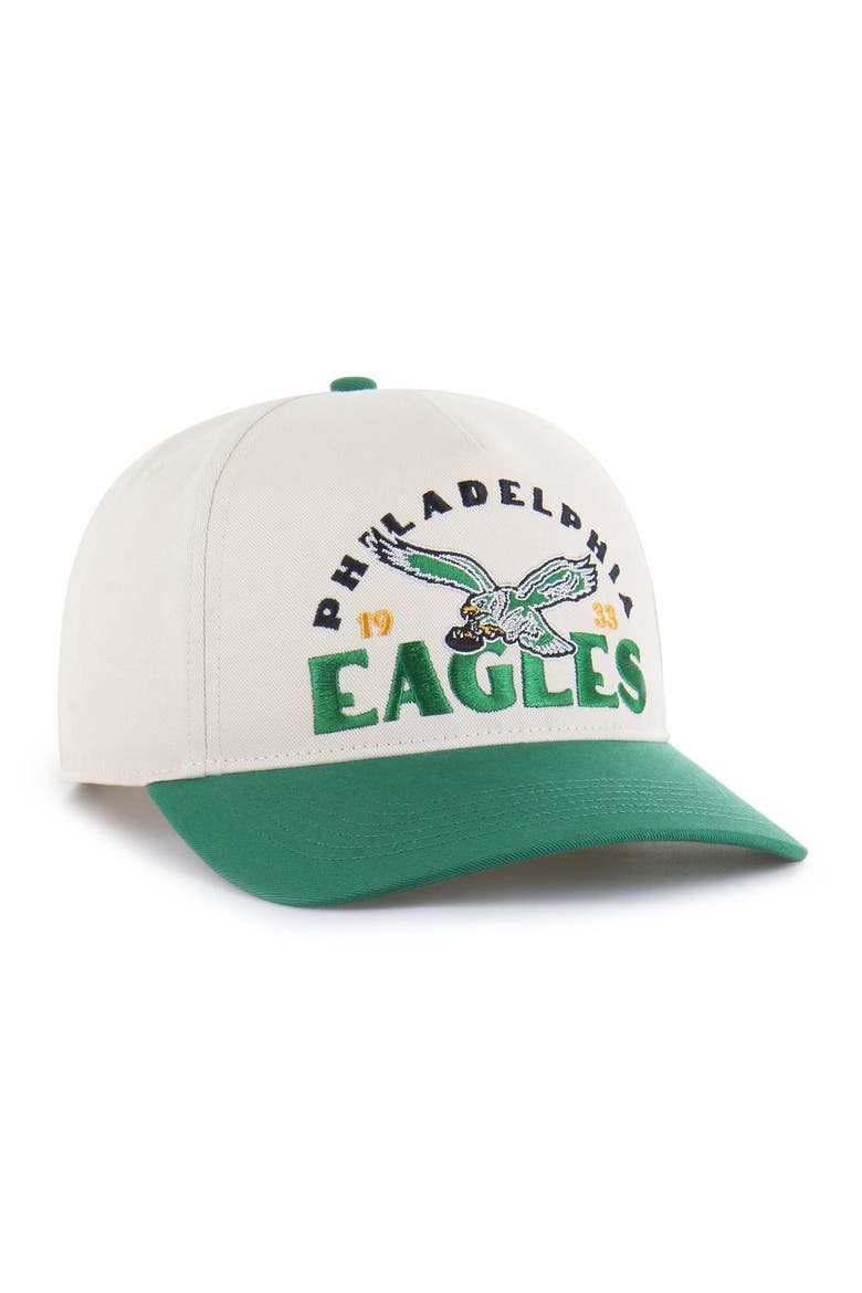 Men's '47 Natural Philadelphia Eagles Throwback Arcitext Hitch Adjustable Hat, Alternate, color, Natural