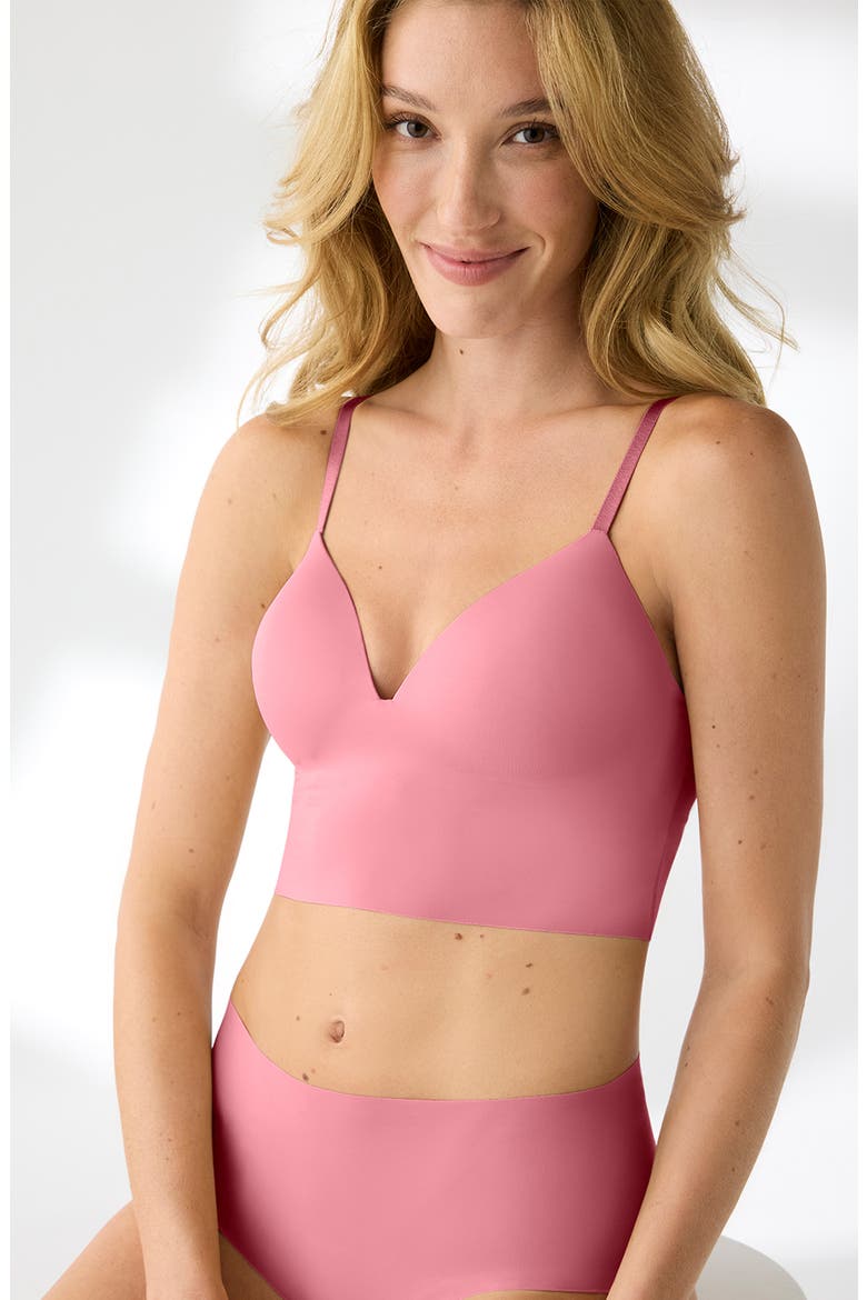True Body Boost Longline Bralette, Alternate, color, WILD ROSE