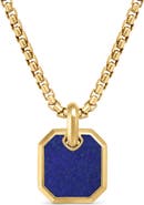 David Yurman Roman Lapis Lazuli Amulet in 18K Yellow Gold