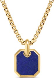 David Yurman Roman Lapis Lazuli Amulet in 18K Yellow Gold
