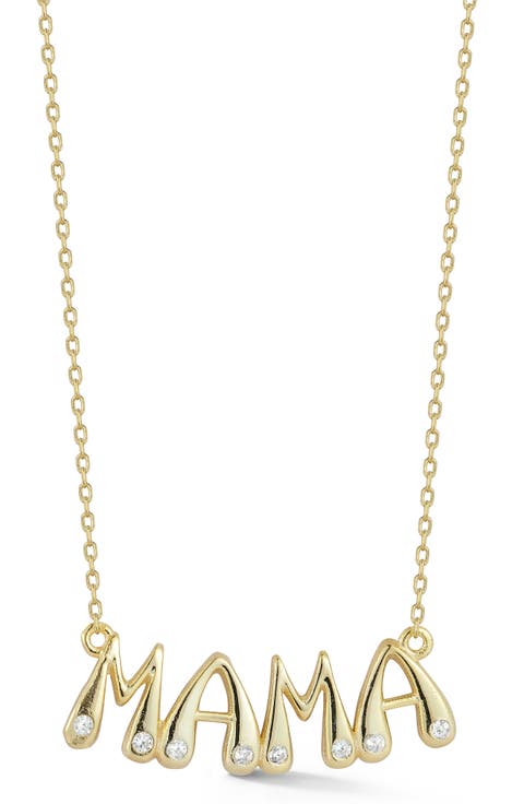 Mama Pendant Necklace