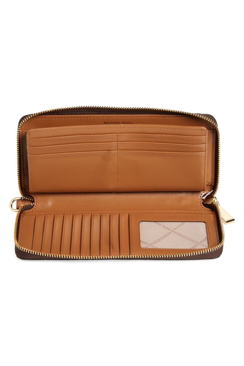 Jet Set Travel Continental Wallet, Alternate, color, BROWN/ ACORN