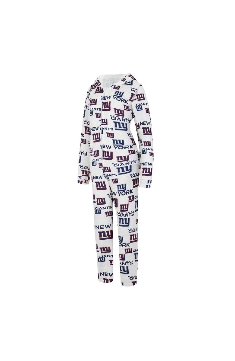 CONCEPTS SPORT Women's Concepts Sport Cream New York Giants Docket Hoodie Full-Zip Union Suit, Alternate, color, Cream