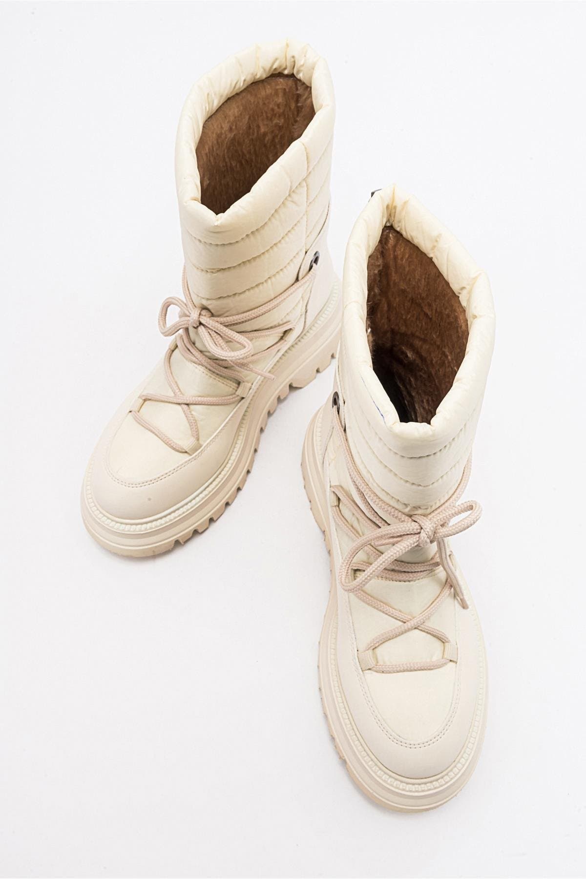 Weld Snow Boot, Alternate, color, Beige Faux Leather