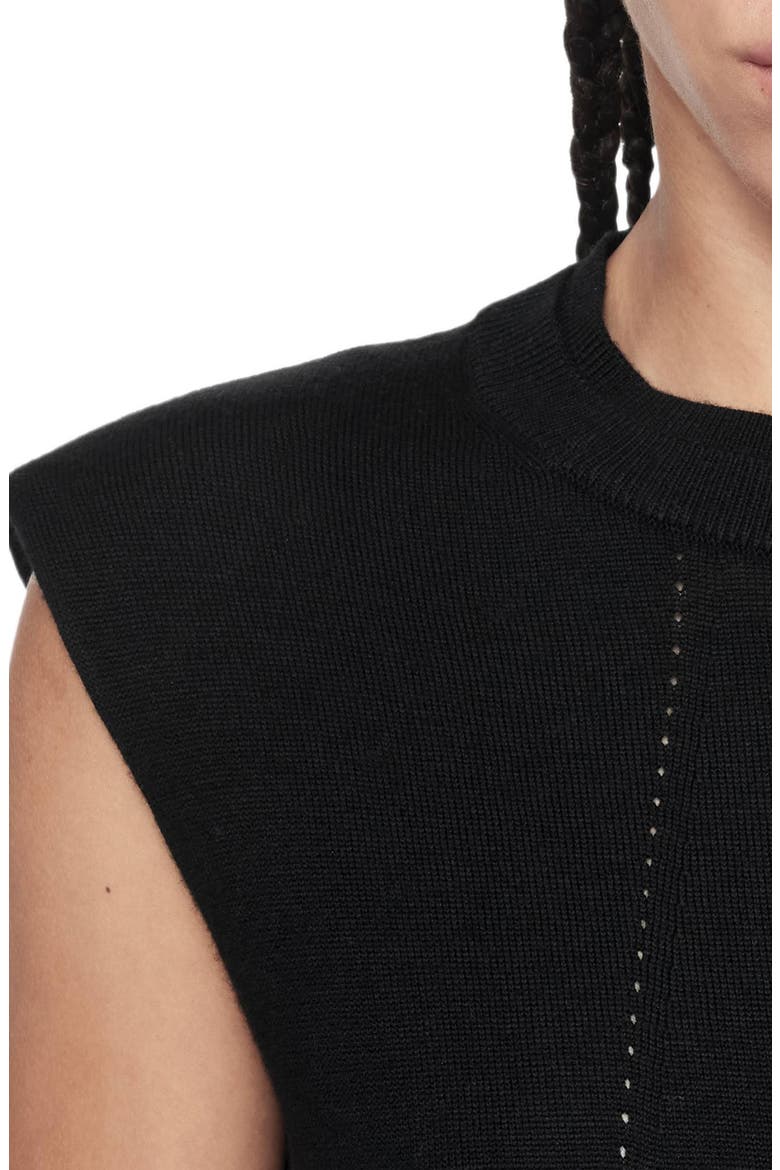 Kayla Merino Wool Dress, Alternate, color, BLACK