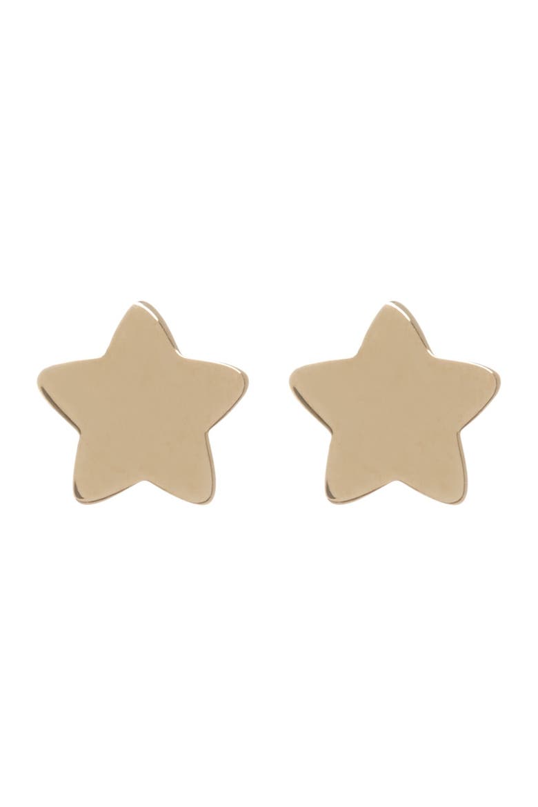 14K Yellow Gold Star Stud Earrings, Alternate, color, 14KY