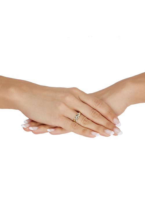 Frankie & Zoe Shrimp Band Ring In Gold