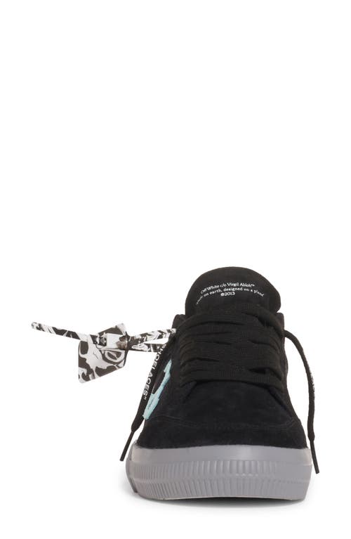 Off-white Vulcanized Low Top Sneaker In Black/turquoise