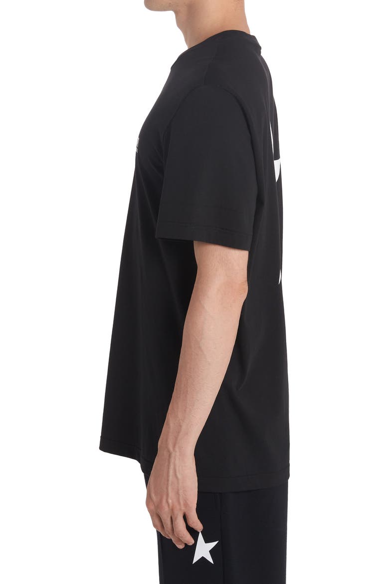 Star Logo Graphic Cotton Tee, Alternate, color, BLACK/ WHITE