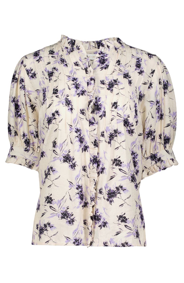 Bishop + Young Nadira Blouse, Alternate, color, Iris Print