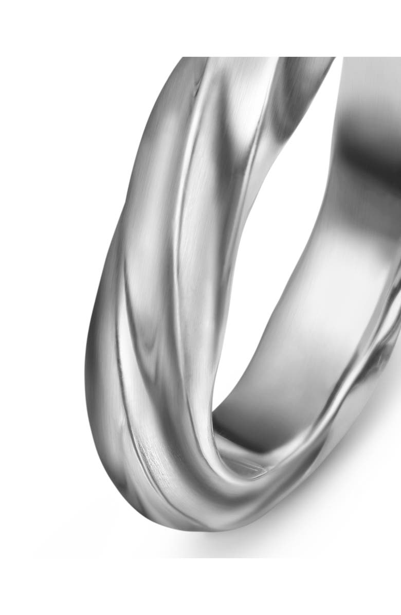 David Yurman Cable Edge<sup>™</sup> Band Ring in Recycled Sterling Silver, Alternate, color, 