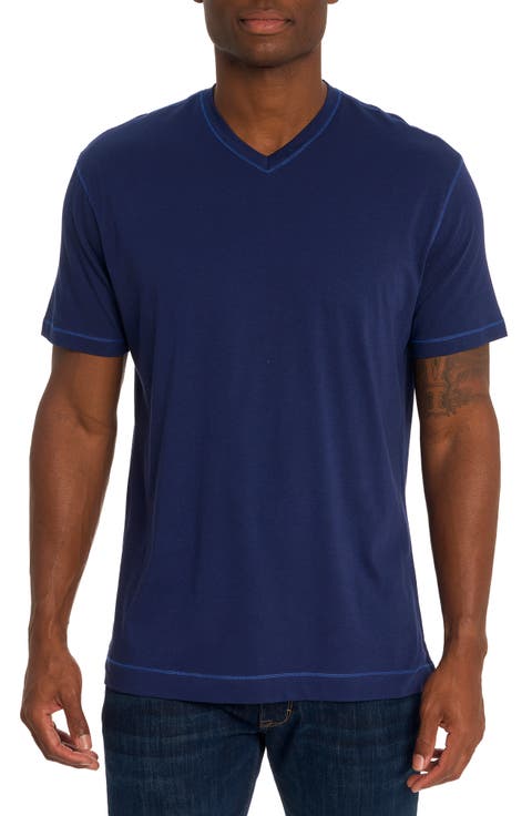 Eastwood V-Neck Cotton Blend T-Shirt