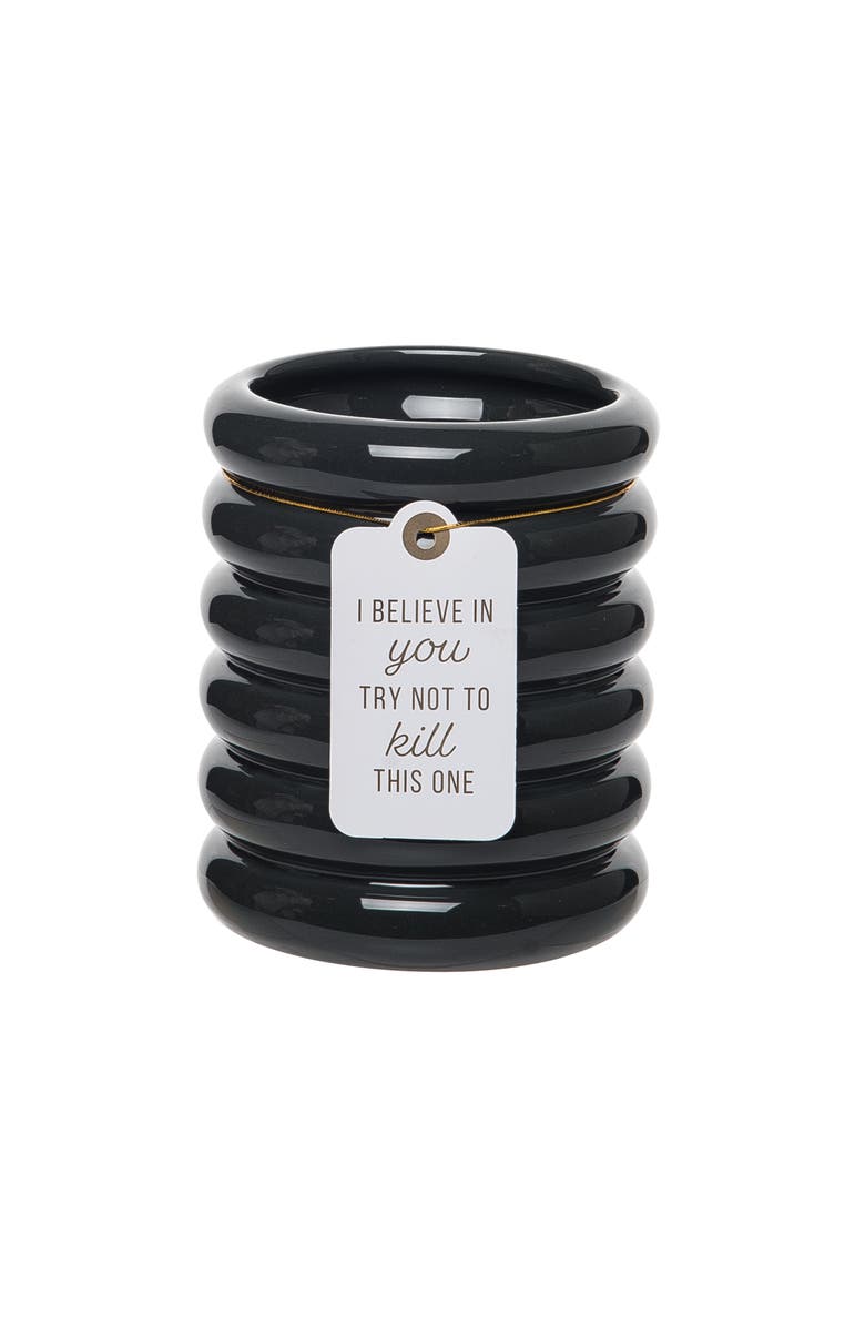 Totalee Gift I Believe In You Blue Planter Ceramic Blue, Main, color, Blue