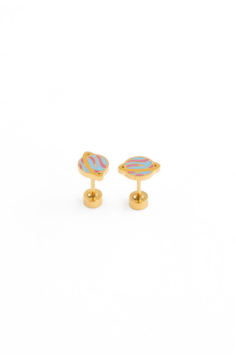 Pip Pop Planet Stud Earrings, Main, color, Blue