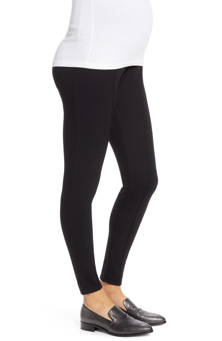 Isabella Oliver Over the Bump Maternity Ponte Knit Pants, Alternate, color, 