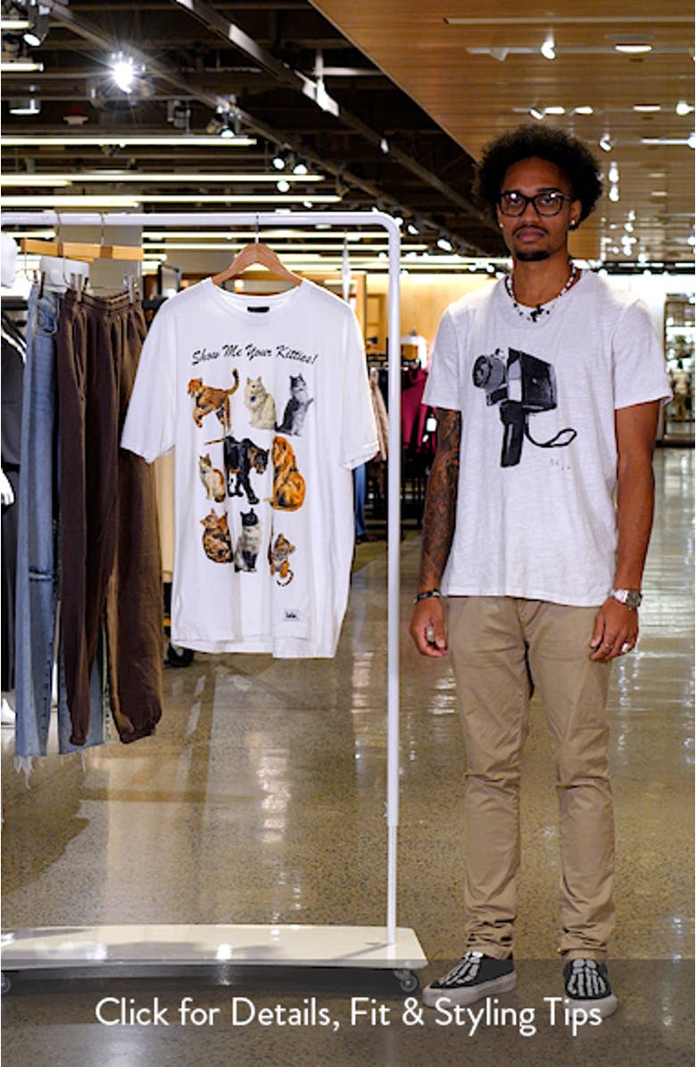 Kitties on Kitties Cotton Graphic T-Shirt, sales video thumbnail