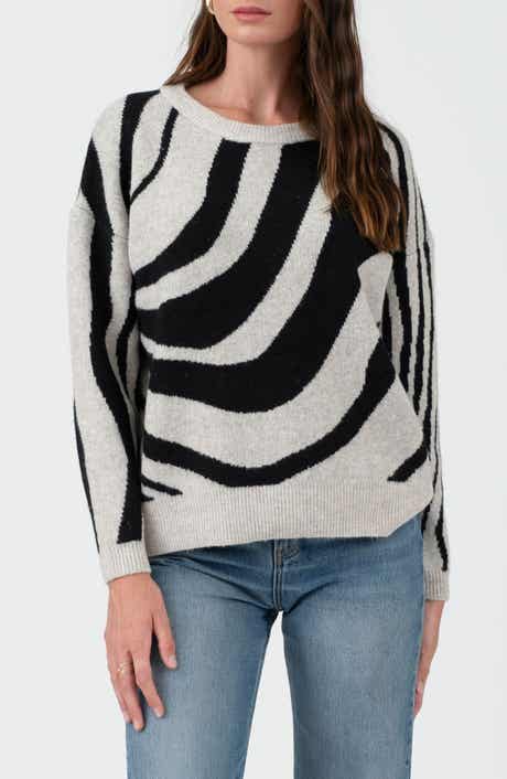 Blu Pepper Animal Stripe Sweater