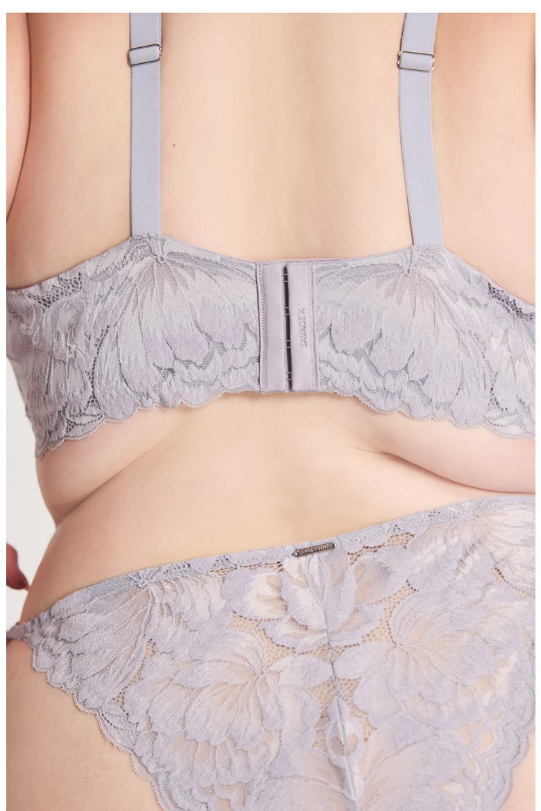 Plush Rush String Brazilian Cut Briefs, Alternate, color, DUSTY PURPLE LILY