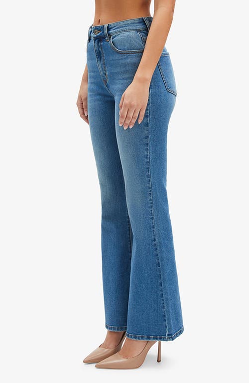 Bardot Ashlynn High Waist Bootcut Jeans In Dark Denim