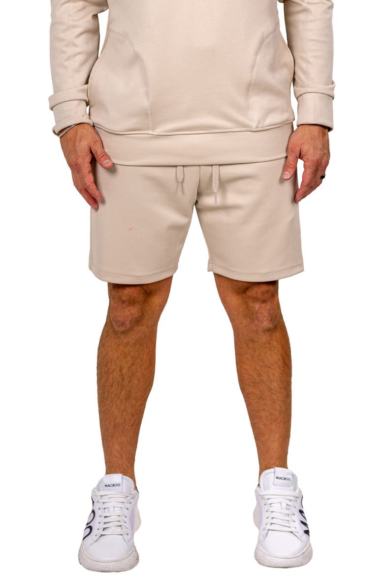 Marthyr Pique Knit Shorts, Main, color, BEIGE