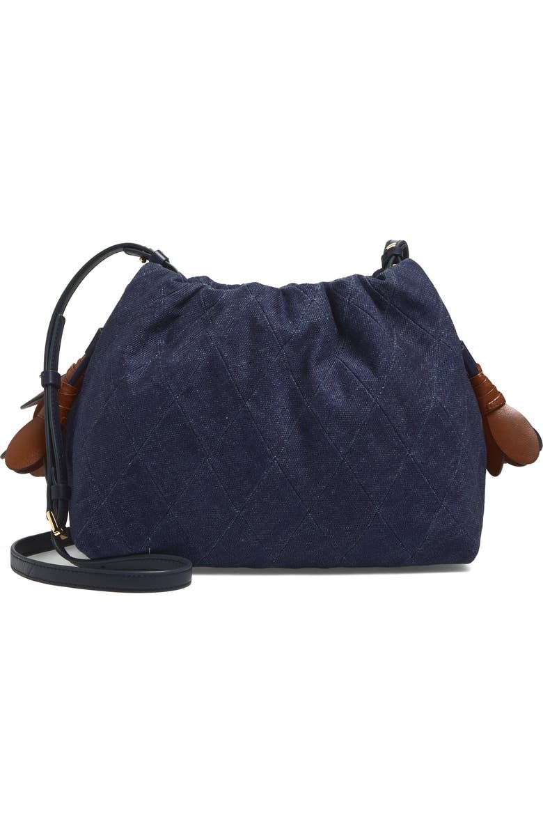 Zimmermann Medium Cloud 91 Canvas Clutch, Main, color, Denim