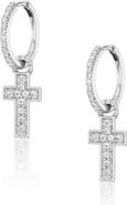 Sheryl Lowe Diamond Cross Charm Earring