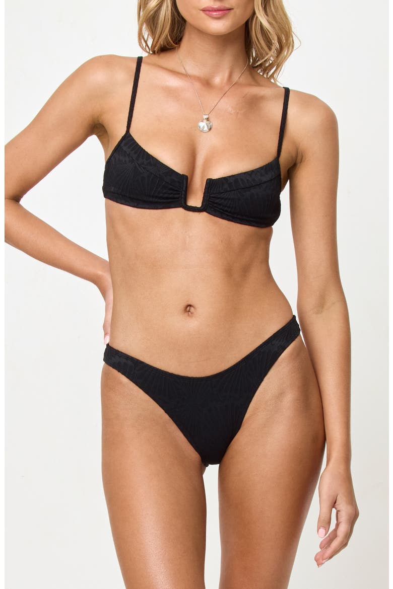 Peyton Bikini Top, Alternate, color, BLACK SHELLPRESS